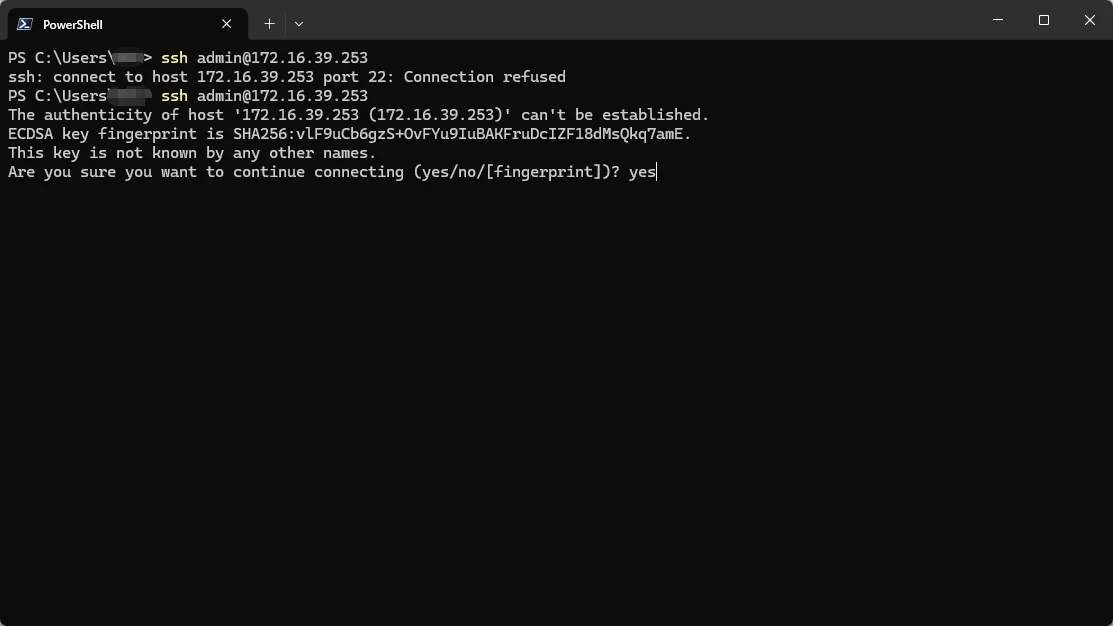 Log in to an ASUSTOR NAS over SSH